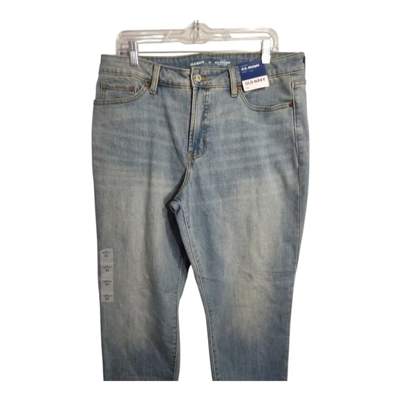 Old Navy Plus Size O.G. Straight‎ High Rise Ankle Casual Preppy Vacation Jean 14 - Picture 3 of 7